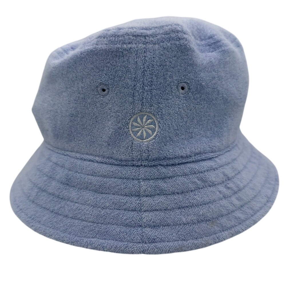 Athleta Terry Cloth Powder Blue Bucket Hat Coastal‎ Clean-Girl Athleisure S/M